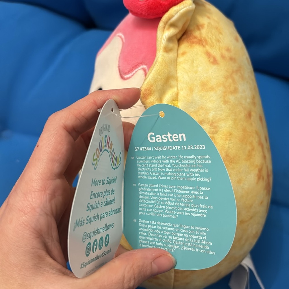 Original SquishMallows Gasten Size 7 “ Inch Production Date 11/03/2023 NWTS - Picture 4 of 9